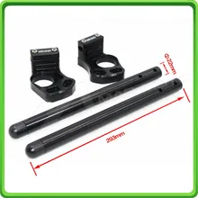 Для Kawasaki Ninja 250R/EX250 2008 2009 2010 2011 2012 Clip-ons руль трубки Стиль Цвет: черный