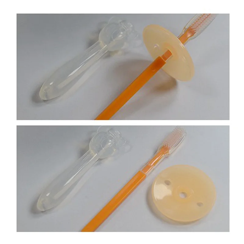 1Pcs Silicone Kids Teether baby Toothbrush Kids Teether Training Toothbrushes For Children Baby Infant Newborn Brush Tool