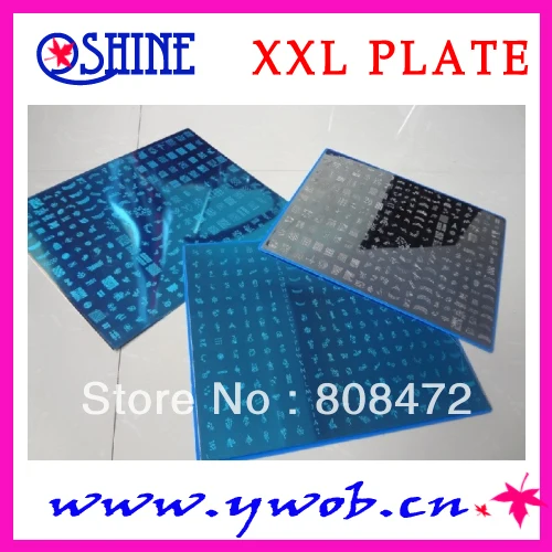 

New Stamping Big size Template XXL size various Designs Nail Art BigTemplate DIY 3pcs per LOTS