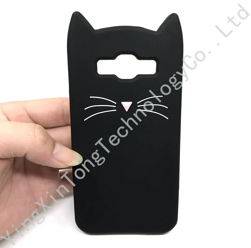 Ультратонкий Мягкий силиконовый чехол из ТПУ с котом для Samsung Galaxy J3 J5 J7 A3 A5 2016 2017