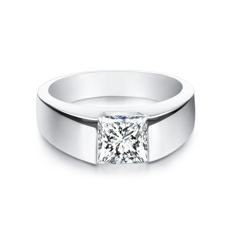 Кольцо из серебра 925 пробы с квадратным фианитом|ring fashion|ring ringring men silver |
