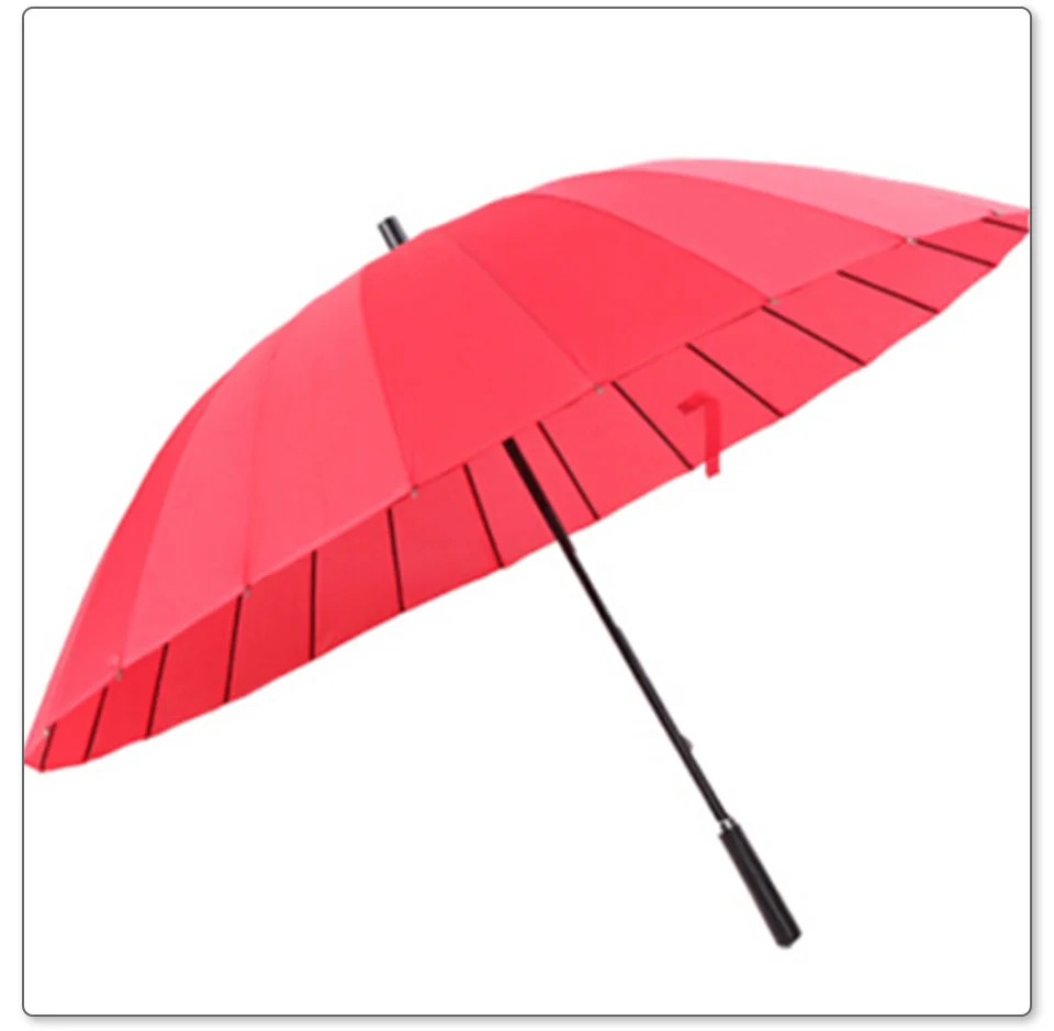 Long Handle Umbrella Male Female 111cm 24K Large Umbrella Windproof Man Woman Waterproof For Sunny And Rain   (14)