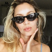 MOLNIYA 2018 New Cat Eye Sunglasses Women Fishion Luxury Cute Sun Glasses Retro Small Red Sunglass For Ladies Brand Designer UV