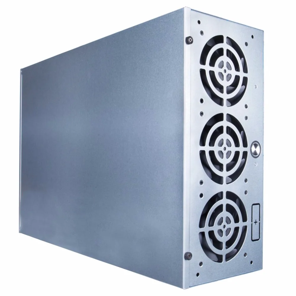 

VGA-CARD MINING CASE Mining Case ETH BTC Open Air Mining Miner Frame Rig Coin Graphics Case For 6-8 GPU with 5 Powerful Fans