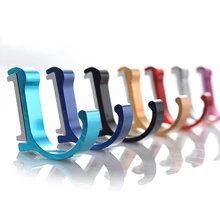 Colorido ganchos para batas hooksTowel titulares decorativo gancho de pared de cocina de aluminio espacio / accesorios de Hardware de baño
