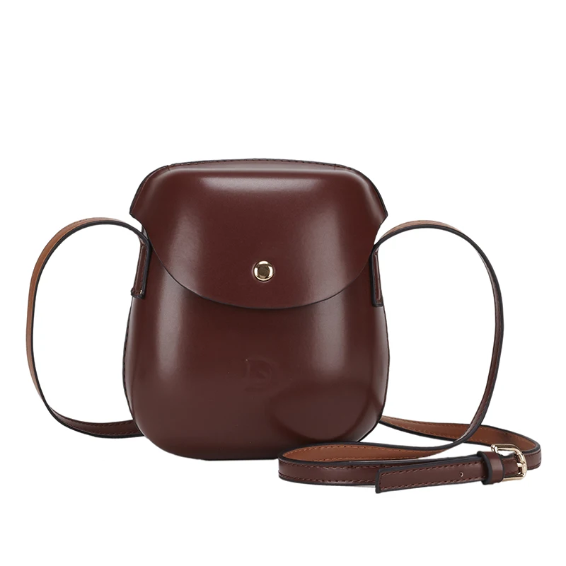 Bags For Women 2018 Leather Half Round Women Handbag Shoulder Bags Gift Brown Mini Messenger Bag ...