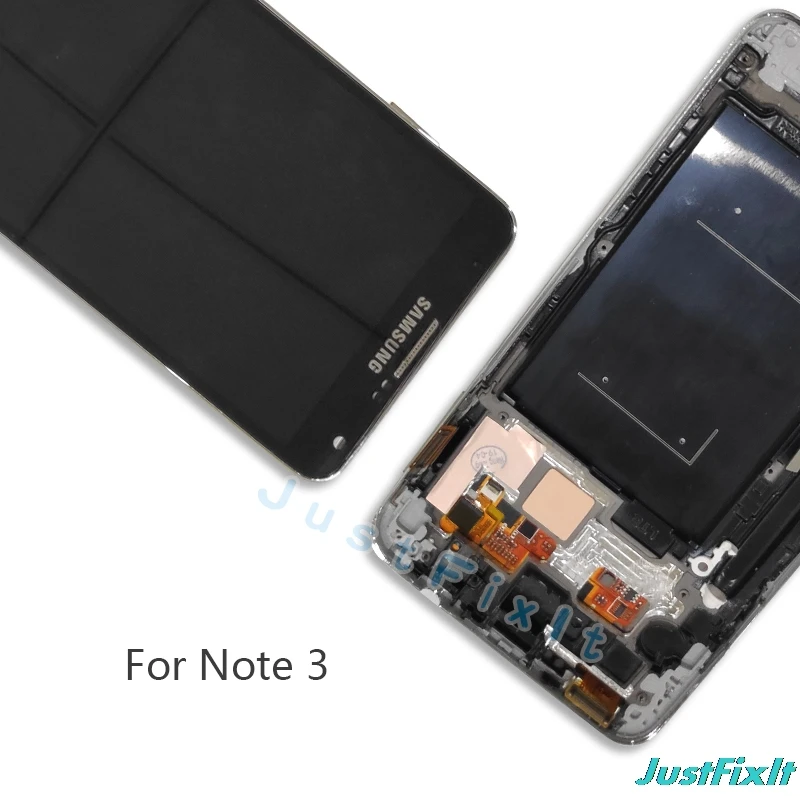 Для samsung Galaxy Note3 Note 3 N9005 ЖК-дисплей кодирующий преобразователь сенсорного экрана в сборе с рамкой протестированный ЖК-совместимый
