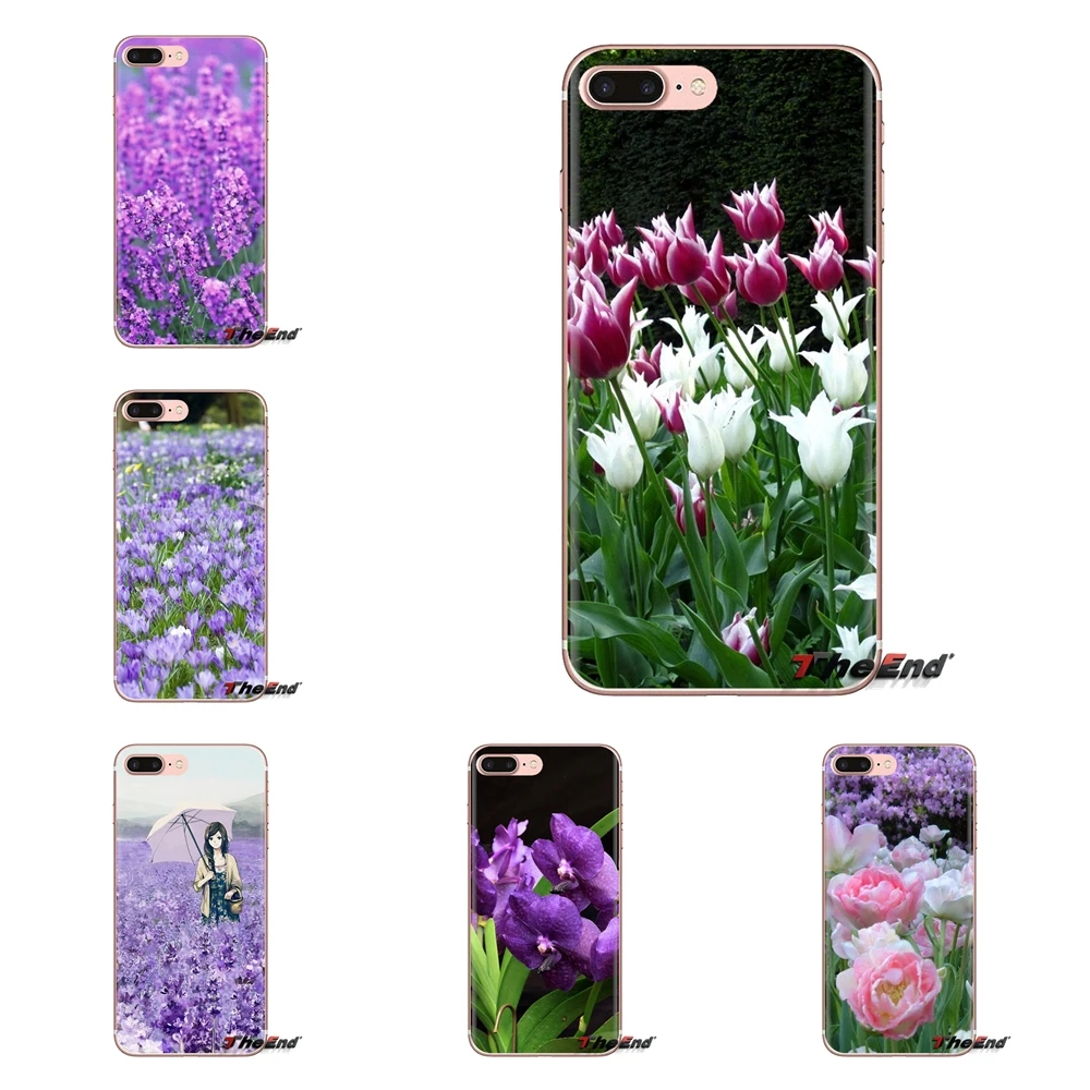 Cute Little Girl lavender field TPU Transparent Shell Cover For Xiaomi Redmi 4A S2 Note 3 3S 4 4X 5 Plus 6 7 6A Pro Pocophone F1 |