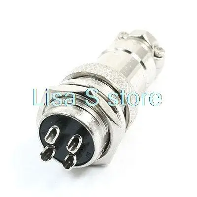 

Waterproof Aviation Plug CNC Panel Connector Adapter 4 Pin 16mm P16-4 Core