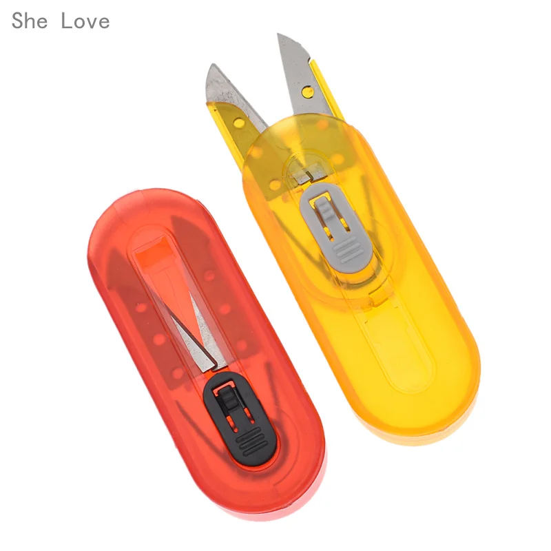 Chzimade Mini Safely Tailor's Scissors Thread Cutting For Fabric Stainless Steel DIY Embroidery Needlework Sewing Tools | Дом и сад