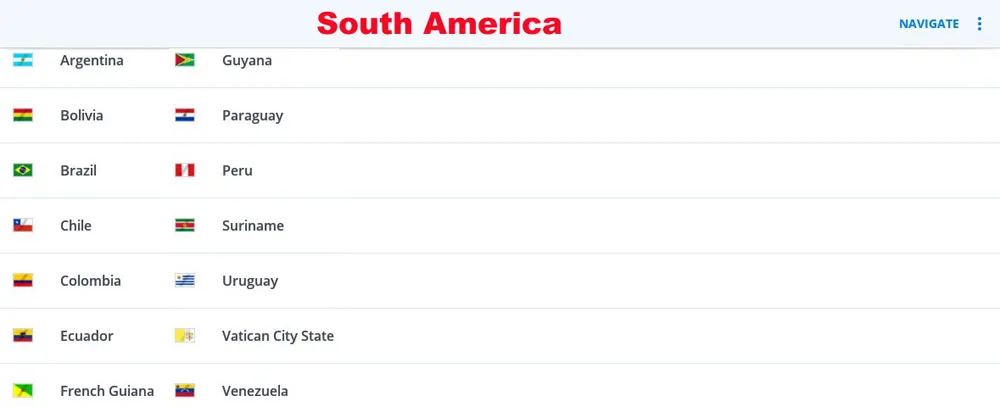 South America