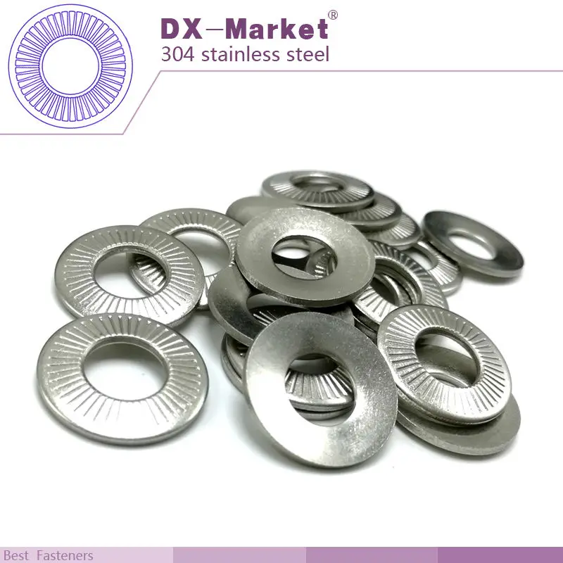 m5 washer 200pcs , 304 stainless steel contact washer , 5mm Taper slip