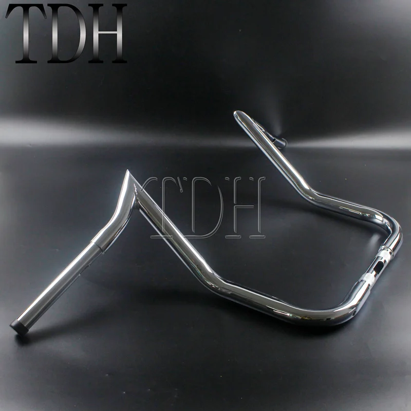 14 &quotRise 37&quot широкий руль для Harley Touring Dressers Baggers FLHT FLHTC хромированная стальная