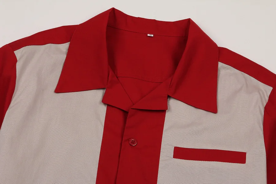 Men's Retro Bowling Bahama Camp Button-Down Shirt (6)