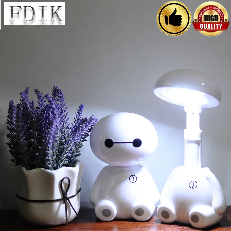 

Cartoon USB LED Desk lamps DC5V 3-5W LED Table lamp Touch Reading book Light Eye Protection Study lamp Bedroom DeskLights White