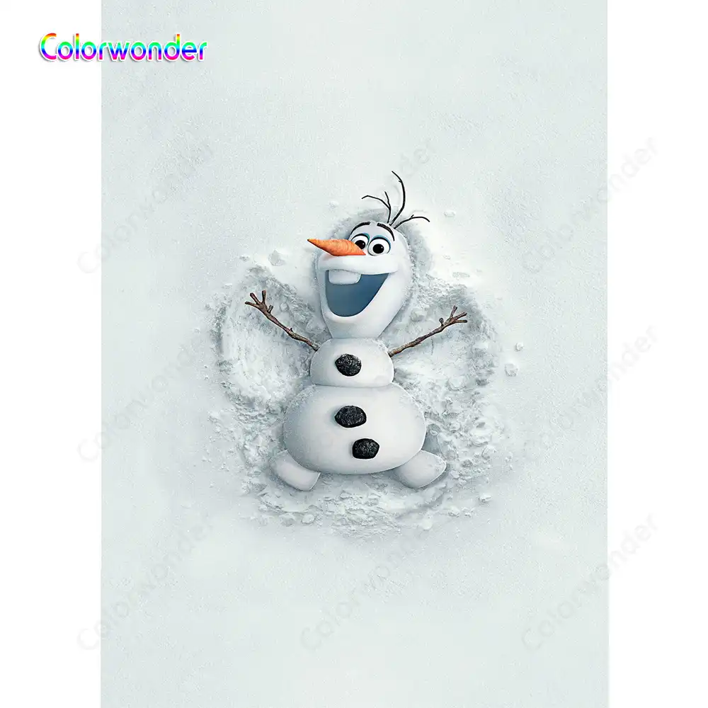 Mundo De Cuentos De Hadas Fondo De Fotografia Blanco Muneco De Nieve Con Zanahoria Naranja La Nariz La Olaf Jugando En La Nieve Telones De Fondo Para La Ducha De Bebe Fondo