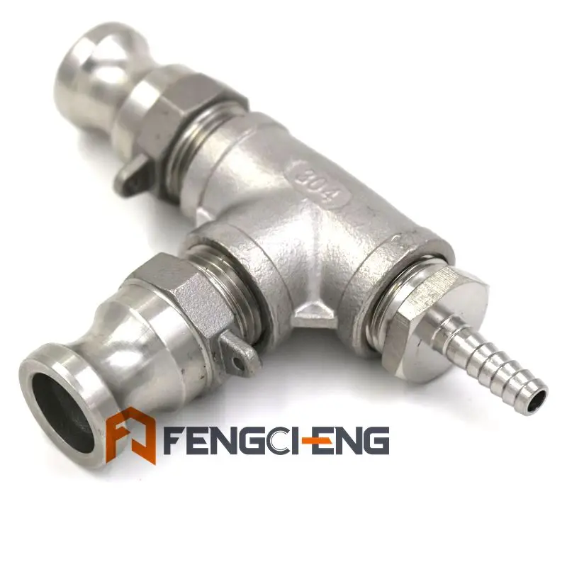 

Camlock Homebrew Inline Oxygenation/Aeration Assembly, Kegging Homebrew, 2.0 Micron Oxygenation Stone, 1.2" Male Camlock