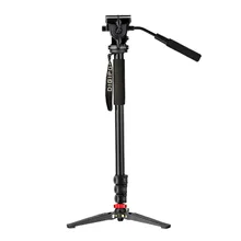 DIGIPOD Aluminum Fluid Video Head 69inch Monopod with Folding Three Feet Support Stand MP 274VH