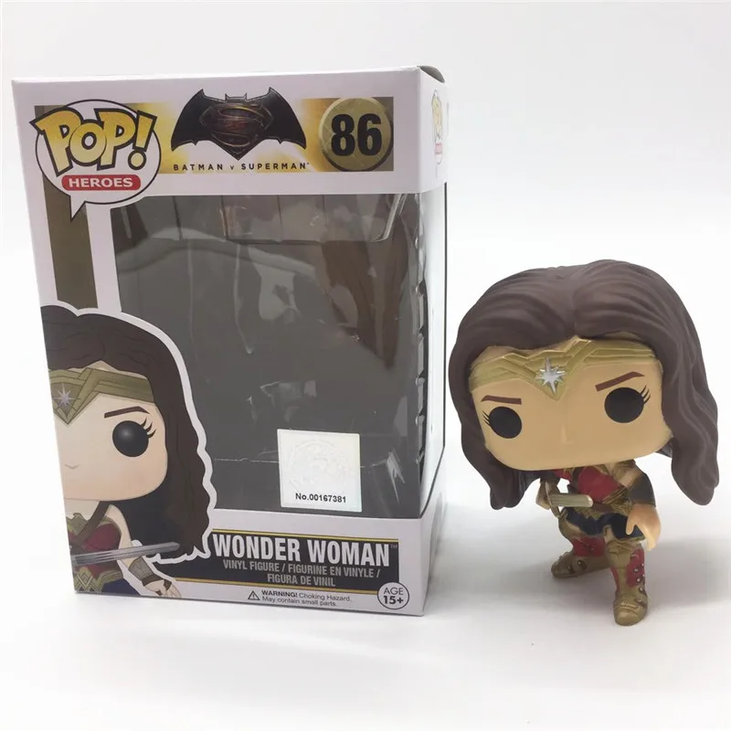 FUNKO POP официальный оригинальный персонаж DC Wonder Woman виниловая кукла фигурки