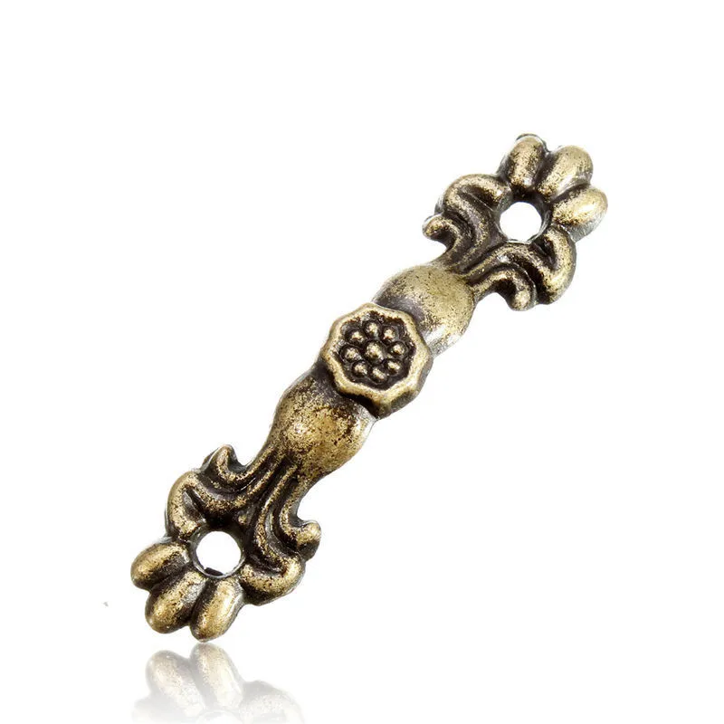

10PCs Box Handle Knobs Arch Tracery Bronze Tone 4.3cmx1cm Furniture Hardware