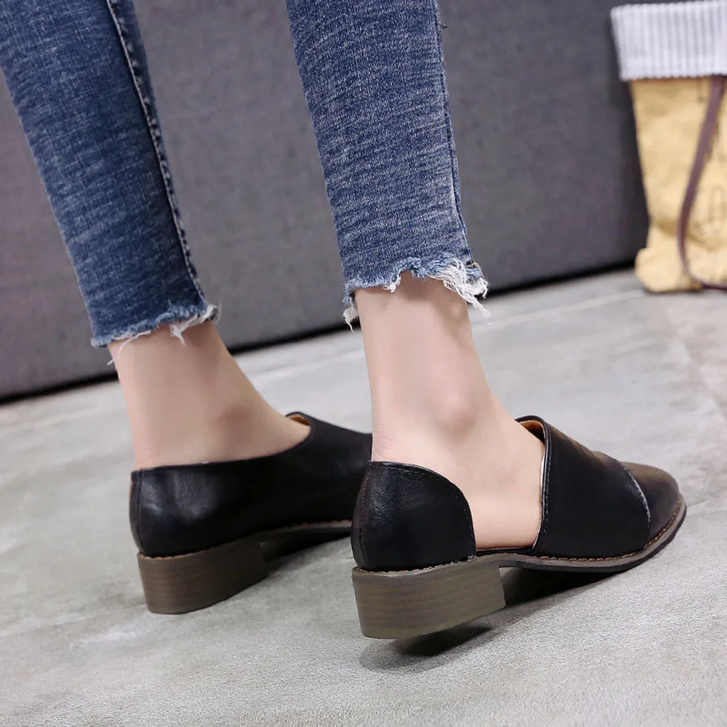 Большие размеры 35-43, женская обувь, обувь с острым носком, обувь на ...