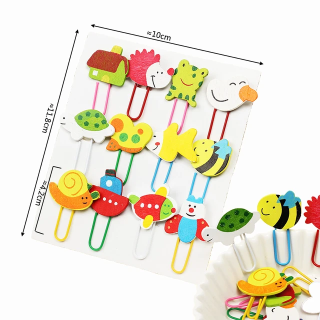 Stationery Pens Cute Paper Clips For Kids Animal Shaped Paperclip Fun Paper  Clips Assorted Colors Paperclip Coated Paper Clips Bookmark Clips Office S