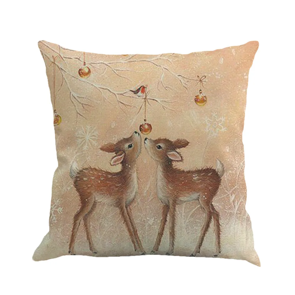 

Christmas Printing pillow cases Dyeing Bed Home Pillow Cover christmas for home
