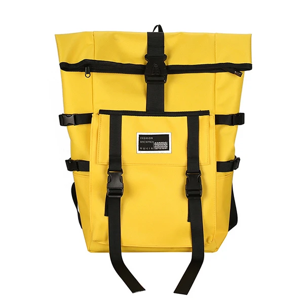 Повседневные Оксфордские водонепроницаемые дорожные сумки, простые вместительные рюкзаки, женские сумки для девочек-подростков, Холщовая Сумка для книг Mochila, ранец - Цвет: Yellow
