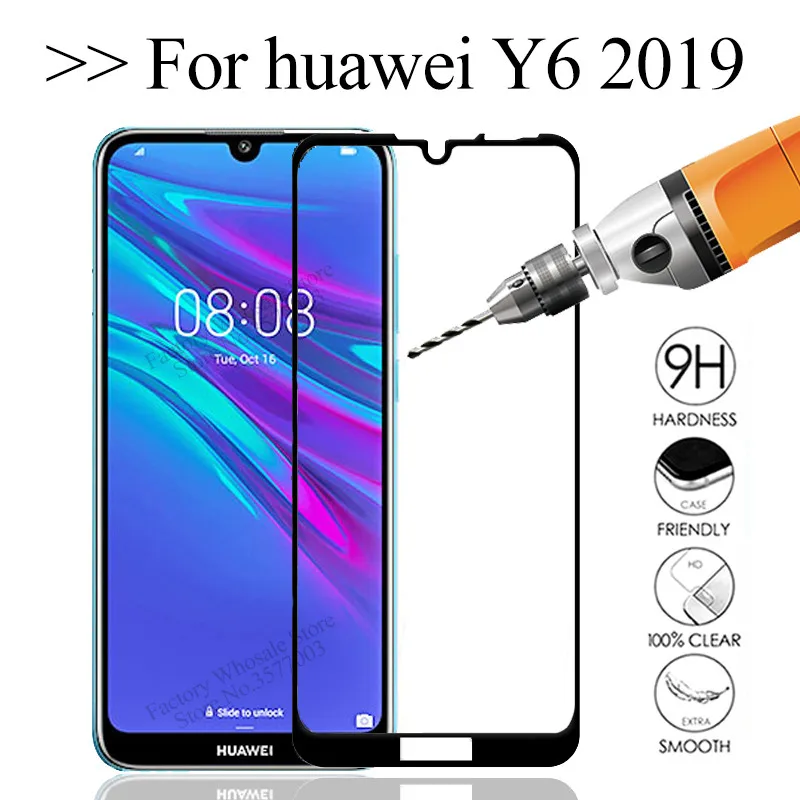 Защитное 3d стекло закаленное для Huawei Y6 2019 защитная пленка экрана Защитная MRD LX1 Y 6