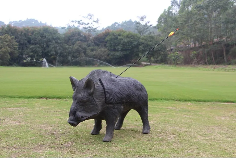 Excellent New 3D 86*54*33cm archery ferocious wild pig boar shooting archery target arrow for Garden Decoration,made of XPE+PU mateial 1 Excellent New 3D 86*54*33cm archery ferocious wild pig boar shooting archery target arrow for Garden Decoration,made of XPE+PU mateial 1