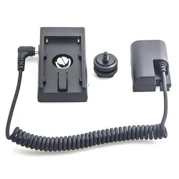 

NP-F970 to LP-E6 Dummy Battery Plate Mount Adapter Spring Cable for Canon EOS 5DII 5DIII 5DS 5DSR 6D 7DII 60D 80D 70D