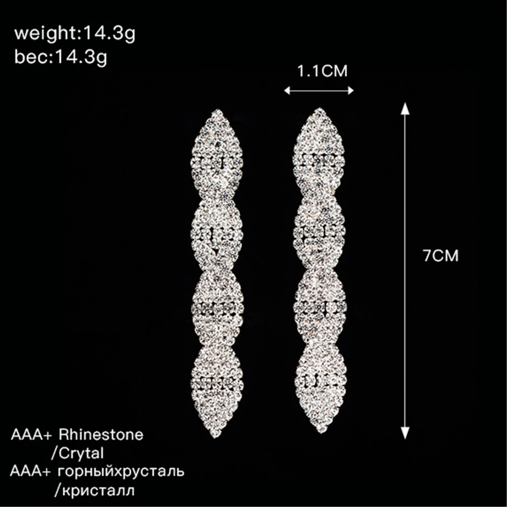 YFJEWE, стиль, серьги для женщин, модные, кристалл, Висячие, длинные серьги для женщин, свадебные украшения, лучший подарок на Рождество E376
