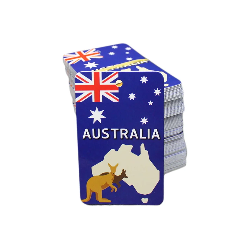 

Customized tags with hole drilling for apparel hang tags