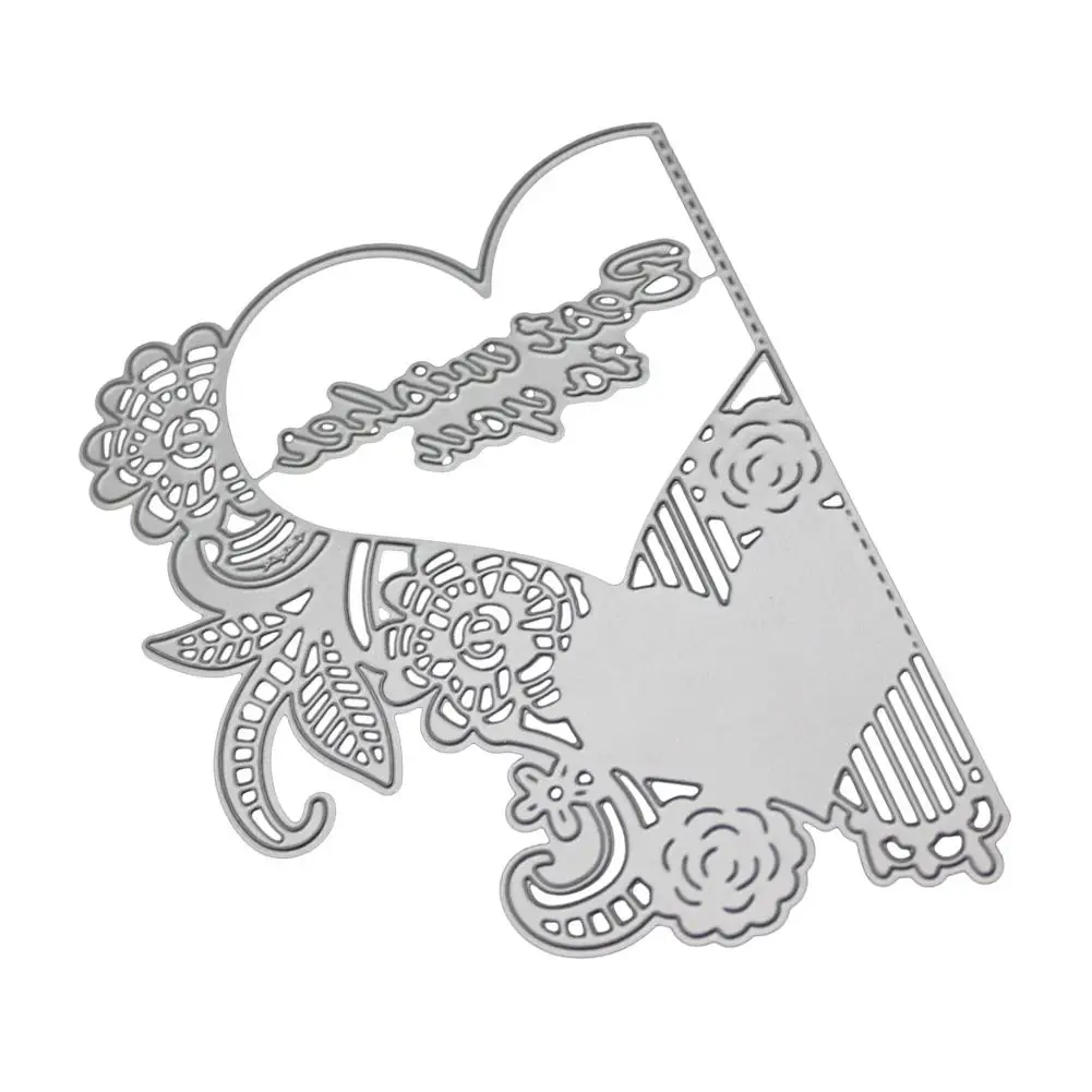  Etching Carbon Steel Cutting Dies for DIY Scrapbook Background/Invitation Lace/Greeting Card Decor - 33045989275