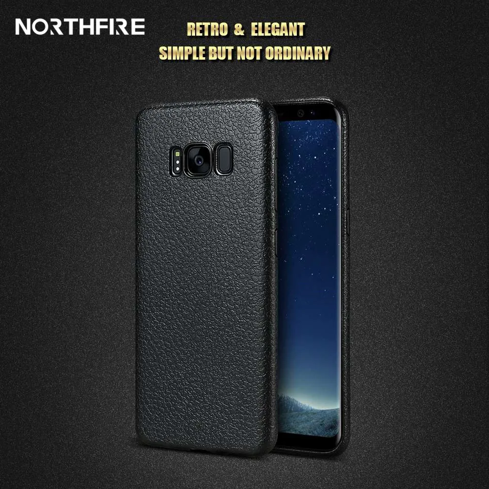 Мягкие чехлы NORTHFIRE для Samsung Galaxy S9/S8 ретро кожаный силиконовый чехол S9 S8 Plus S8Plus |
