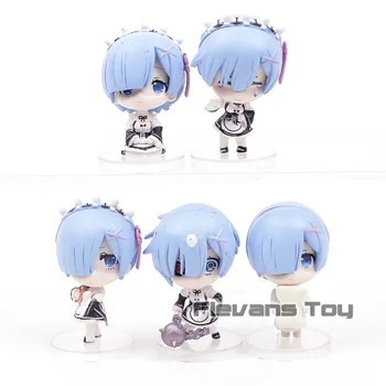 

Re:Life in a Different World From Zero Rem Q Version Mini PVC Figures Collectible Model Toys Dolls 5pcs/set