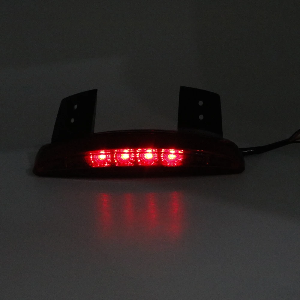 1pcs Motorcycle LED Red Lighting Chopped Fender Edge Smoked Tail Light Signal Light for Harley Sportster XL 883N XL1200V XL1200X (14)
