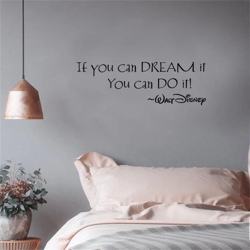

1PCS Dream It English Rumor Wall Sticker For Kindergarten Wall Decoration Stickers Home Decor 42*8.5CM DROP SHIPPING