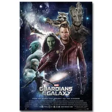 Star Lord – Guardian of The Galaxy Art Silk Fabric Poster Print 13x20inch Superheroes Movie Picture for Room Wall Decor 002