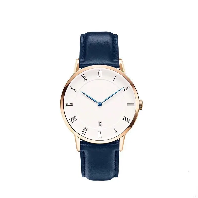 

New fashionable simple calendar quartz watch for men and women