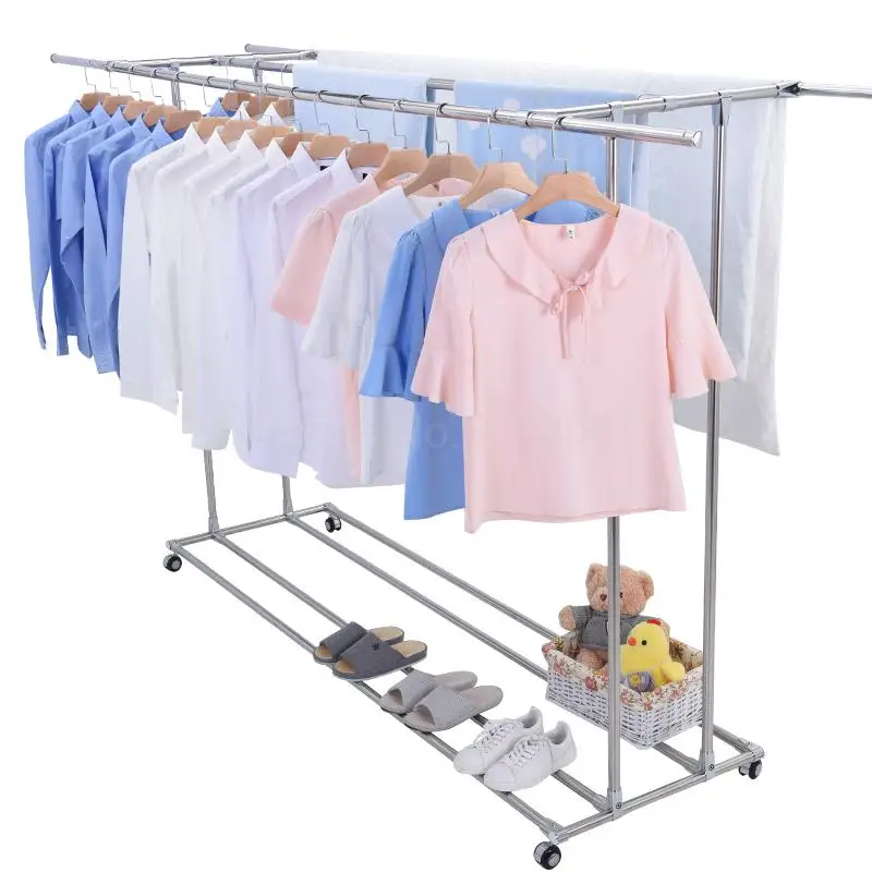 

Outdoor drying racks Large-scale drying quilt racks Outdoor wheeled villa garden clothing store hangers