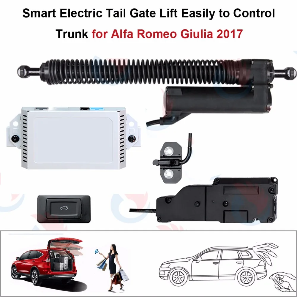 

Smart Auto Electric Tail Gate Lift for Alfa Romeo Giulia 2017 Control Set Height Avoid Pinch With Latch