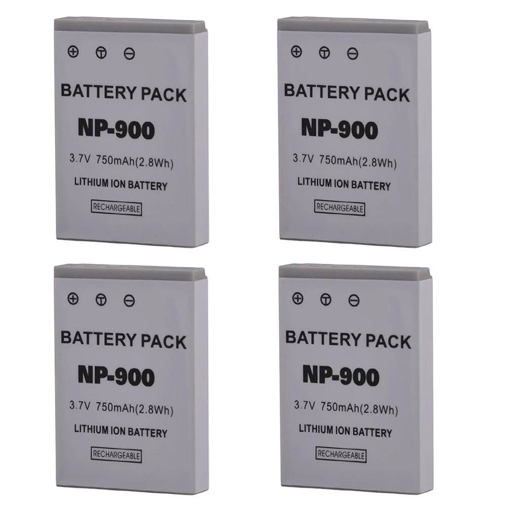 

4Pcs 750mAh NP-900 NP900 NP 900 Replacement Battery for KONICA MINOLTA DiMAGE E40 E50 ACER CS 6531-N CS-5530 AOSTA DA 4092 5091