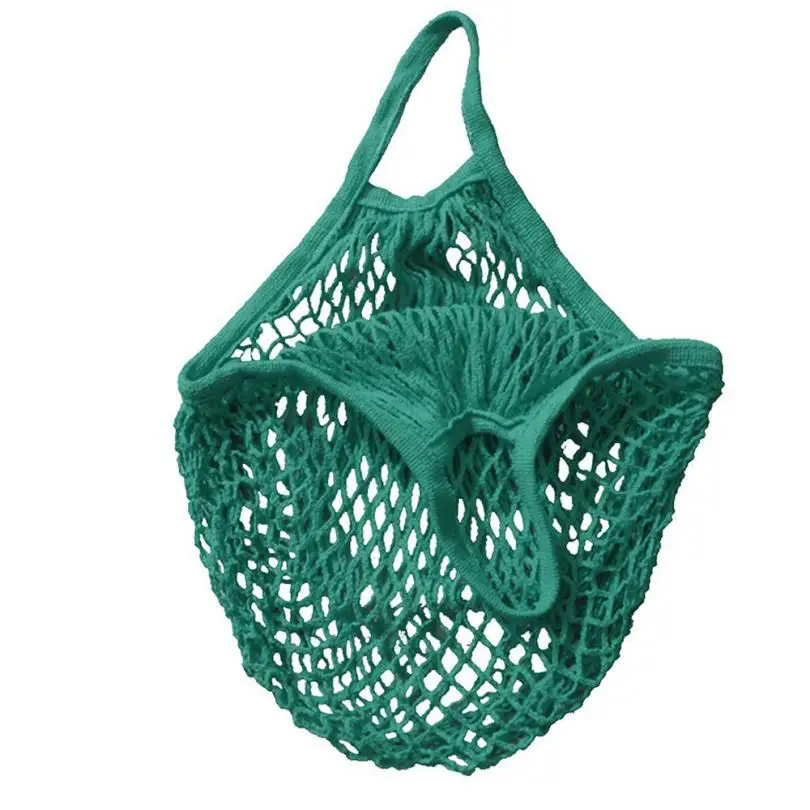 

100% New with High Quality Mesh Net Turtle Bag String Shopping Bag Reusable Fruit Storage Handbag Totes New PQW0627
