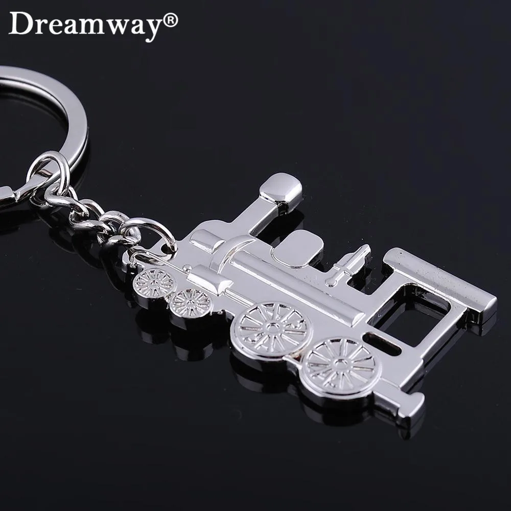keychain metal railway engine key chains train head key ring