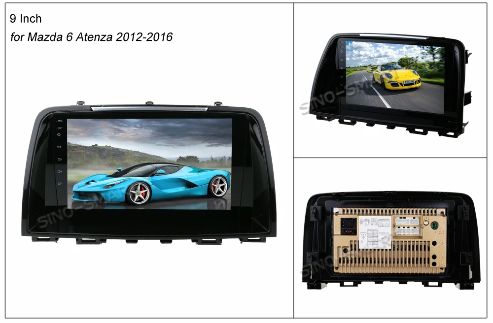 Discount SINOSMART Support Native Parking System 1G/2G Car GPS Navigation Player for Mazda 6 Atenza/CX-5 32EQ DSP Processor 4G Optional 3