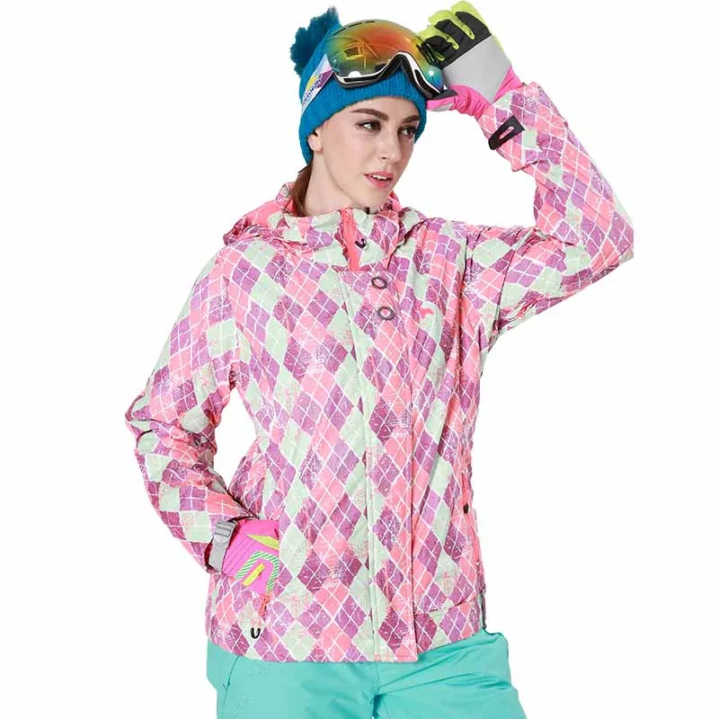 Dropshipping new Brand snow jacket waterproof windproof thermal coat hiking camping cycling jacket winter ski jacket Women - Цвет: PH81620