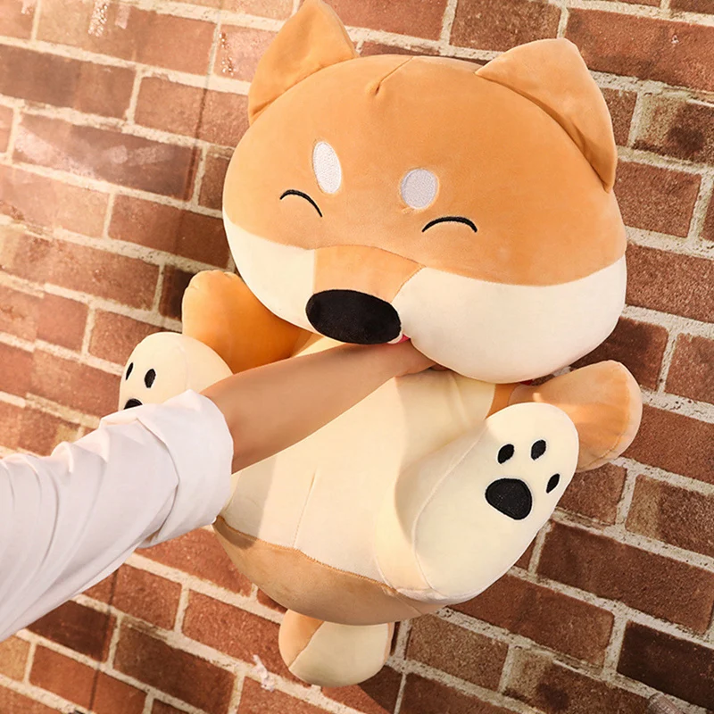 1 шт. Kawaii Fat Shiba Inu собака плюшевые игрушки мягкие милые животные мультфильм Подушка прекрасный подарок для детей Детские хорошее качество