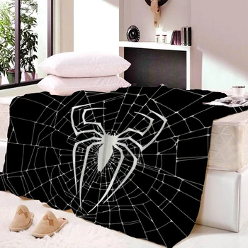 

Striped Spider Web Plush Blanket Super Comfortable Fabric Thin Blanket Spring and Autumn Shawl Beach Towel Blanket Bed Towel