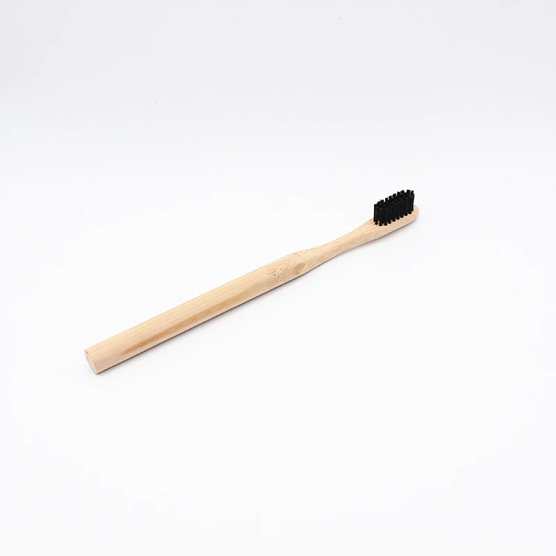 Escova de Dentes Fibra de Madeira Lidar com Baixo Bambu Cerdas Duras Tandenborstel Carbono Ambientalmente Livre Logotipo Personalizado 500 Pçs 10 Beleza e saúde